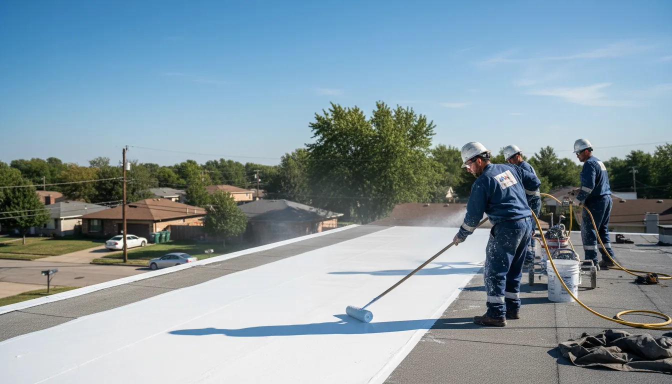 Commercial roof coating in Reading, MI near me
